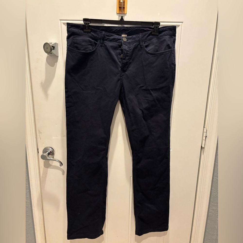 BURBERRY BRIT DARK BLUE CAVENDISH STRAIGHT LEG pants 38